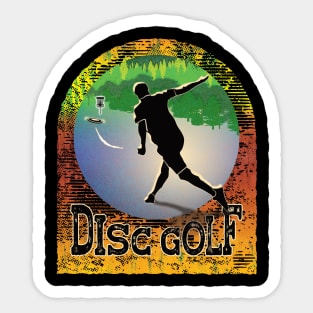 Disc Golf Player Sticker